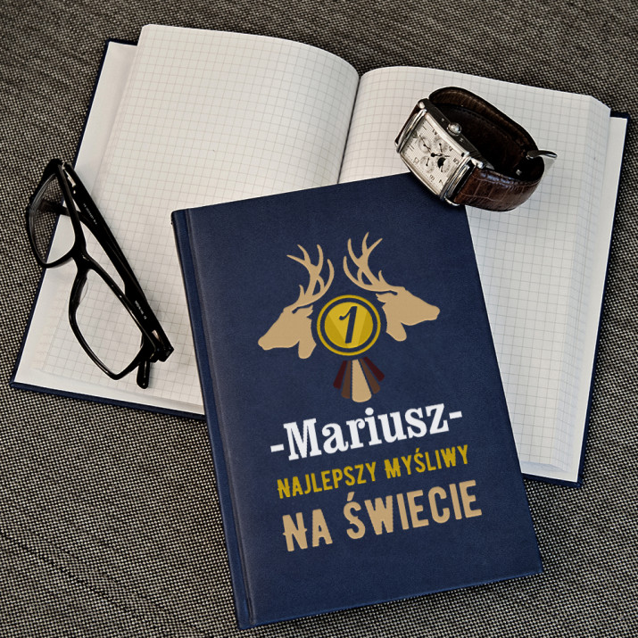 Najlepszy myśliwy - notatnik A5 z nadrukiem Najlepszy myśliwy - notatnik A5 z nadrukiem